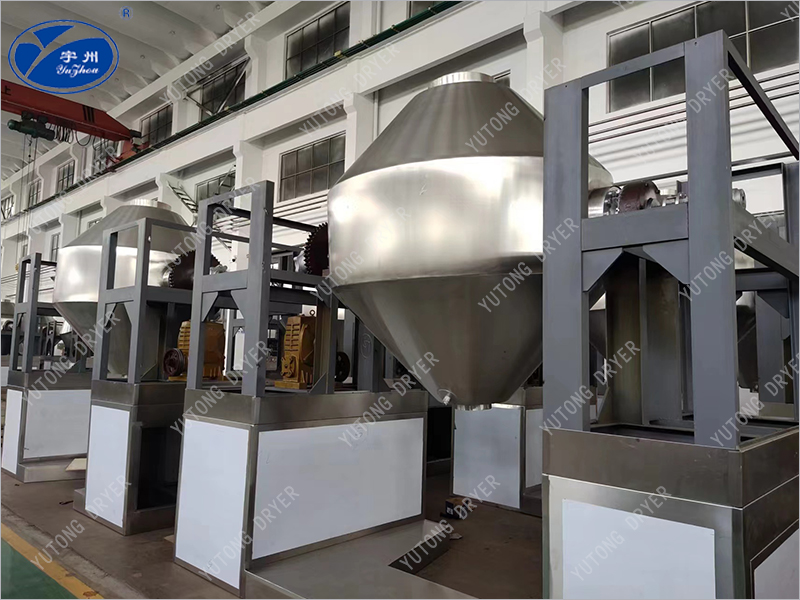 Color masterbatch (nylon particle, engineering plastic particle) double cone rotary vacuum dryer